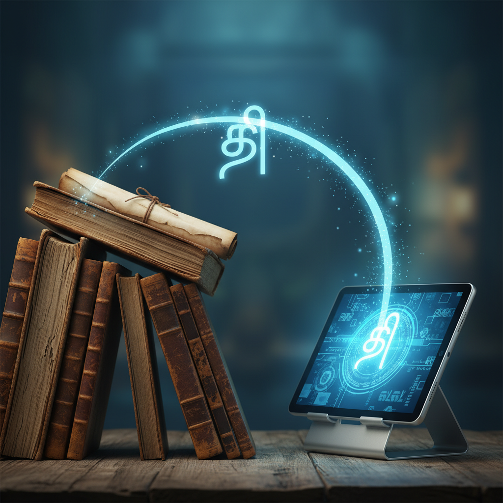 Digital preservation of SR-Tamil data using font converters.