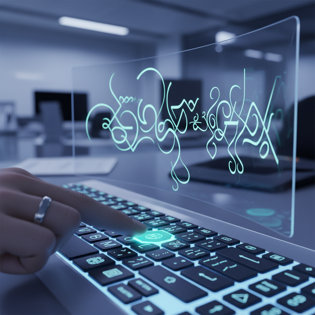 Professional using the Unicode to Shivaji Font Converter for legacy document transformation.