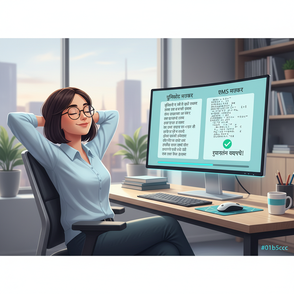 यूनिकोड से एएमएस कन्वर्टर: मराठी और हिंदी फॉन्ट बदलने का आसान तरीका