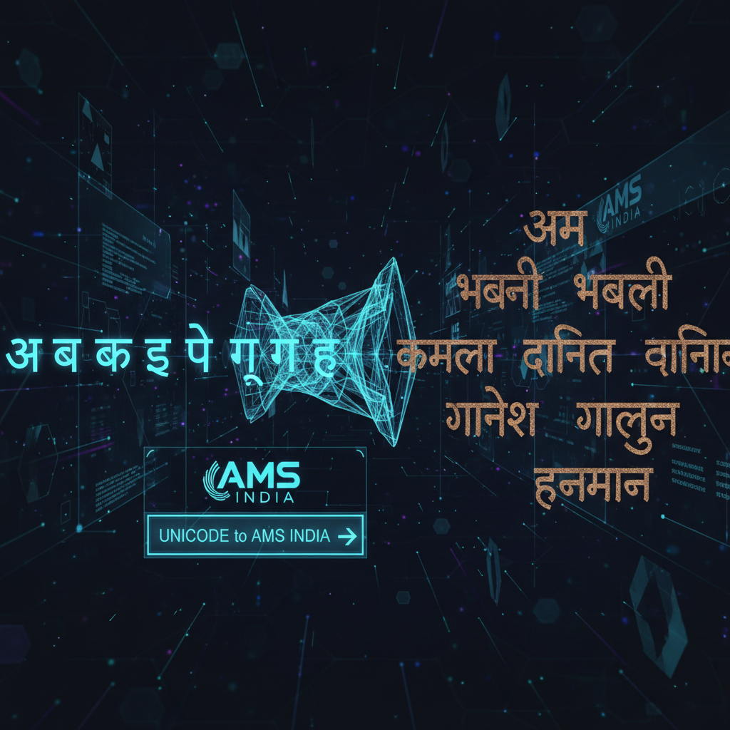 युनिकोड ते एएमएस कन्व्हर्टर: मराठी फॉन्ट रूपांतरणाची सोपी पद्धत