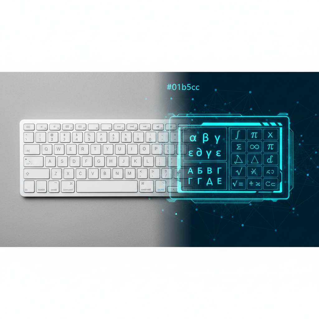 Expanding Input Capabilities with Unicode Comparison of a standard keyboard and the vast character set provided by a digital Unicode input tool.