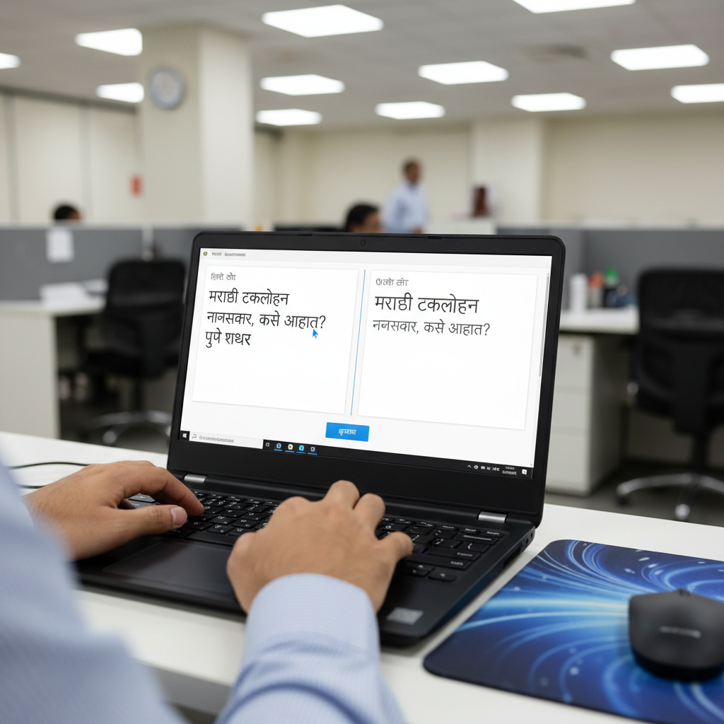 युनिकोड मजकूर APS फॉन्टमध्ये रूपांतरित करणारी ऑनलाइन टूल.