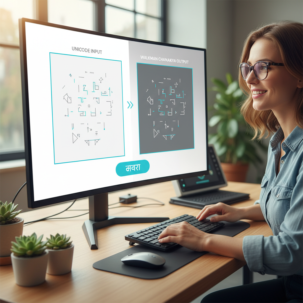 Walkman Chanakya फॉन्ट कनवर्टर का उपयोग कर रहा संतुष्ट उपयोगकर्ता।