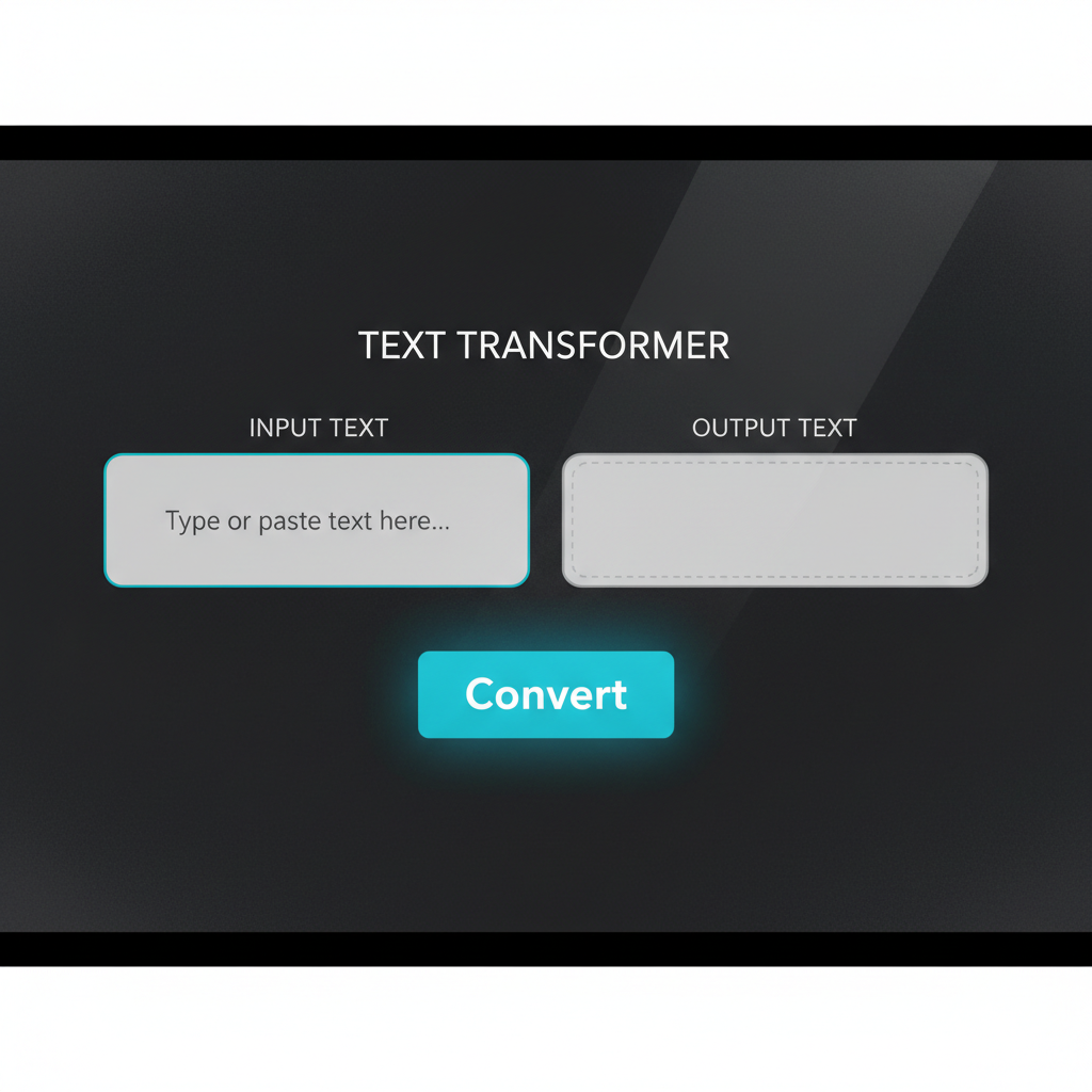 कनवर्टर इंटरफेसवर मजकूर पेस्ट करताना