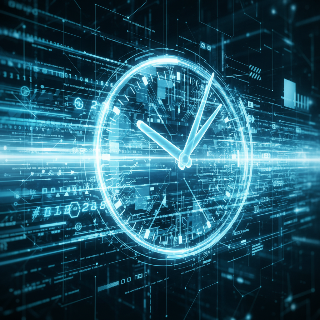 Graphic representing the speed and efficiency of the font conversion process.